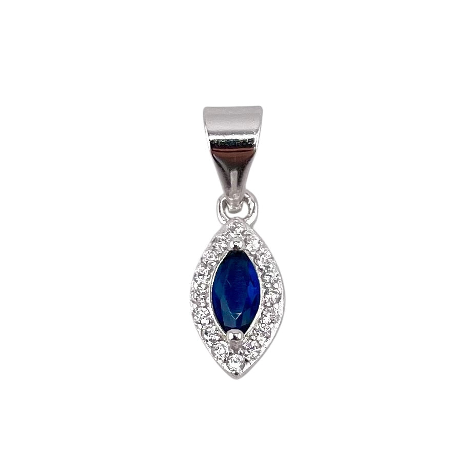 CZ Marquis Pendant Sterling Silver