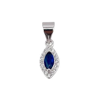 CZ Marquis Pendant Sterling Silver