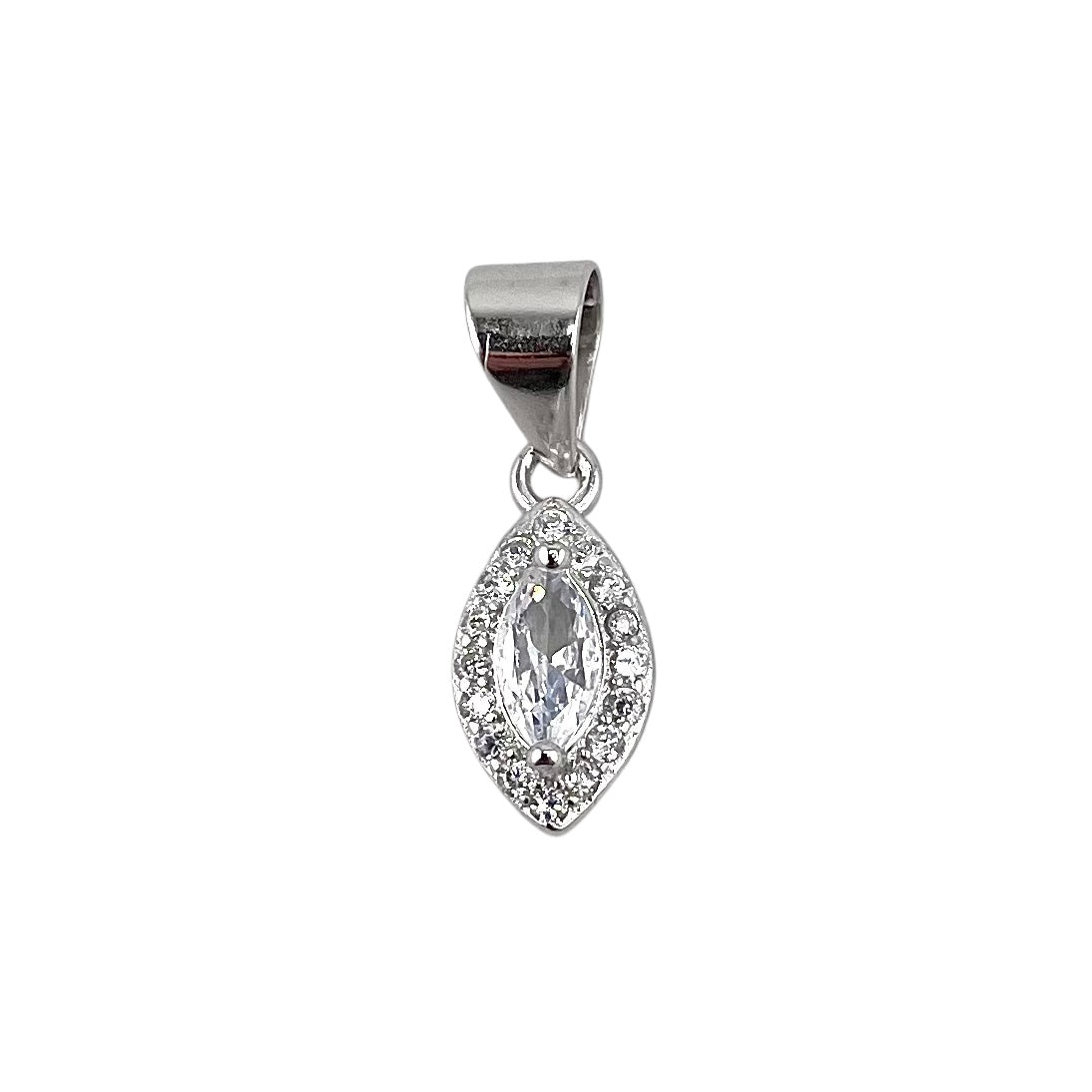 CZ Marquis Pendant Sterling Silver