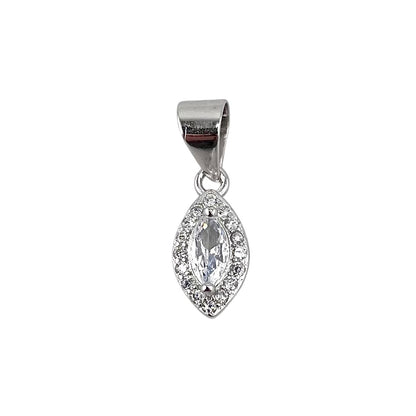 CZ Marquis Pendant Sterling Silver