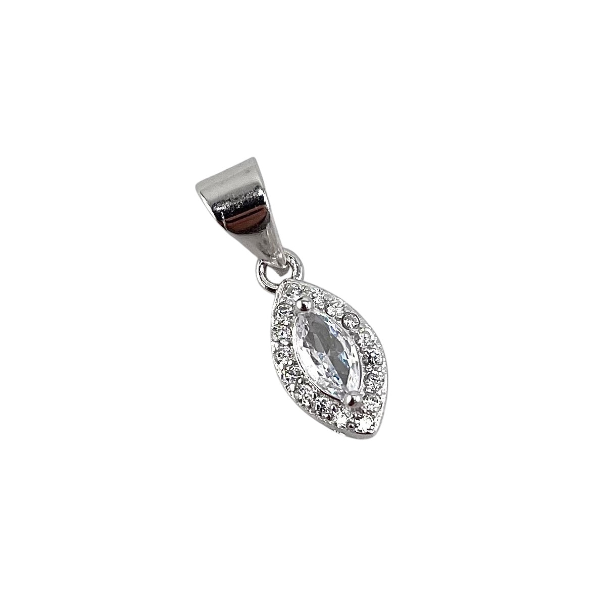 CZ Marquis Pendant Sterling Silver