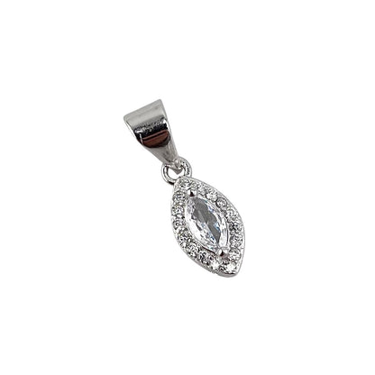 CZ Marquis Pendant Sterling Silver