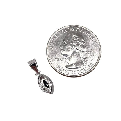 CZ Marquis Pendant Sterling Silver