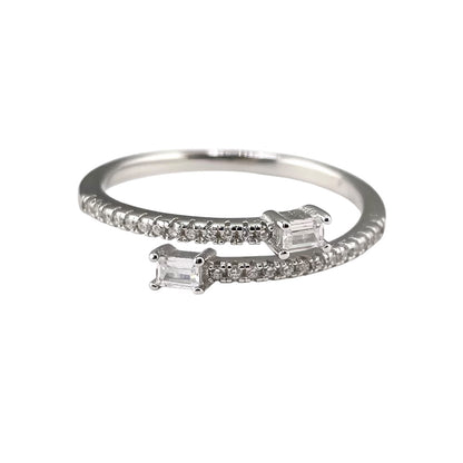 CZ Wrap Ring Sterling Silver