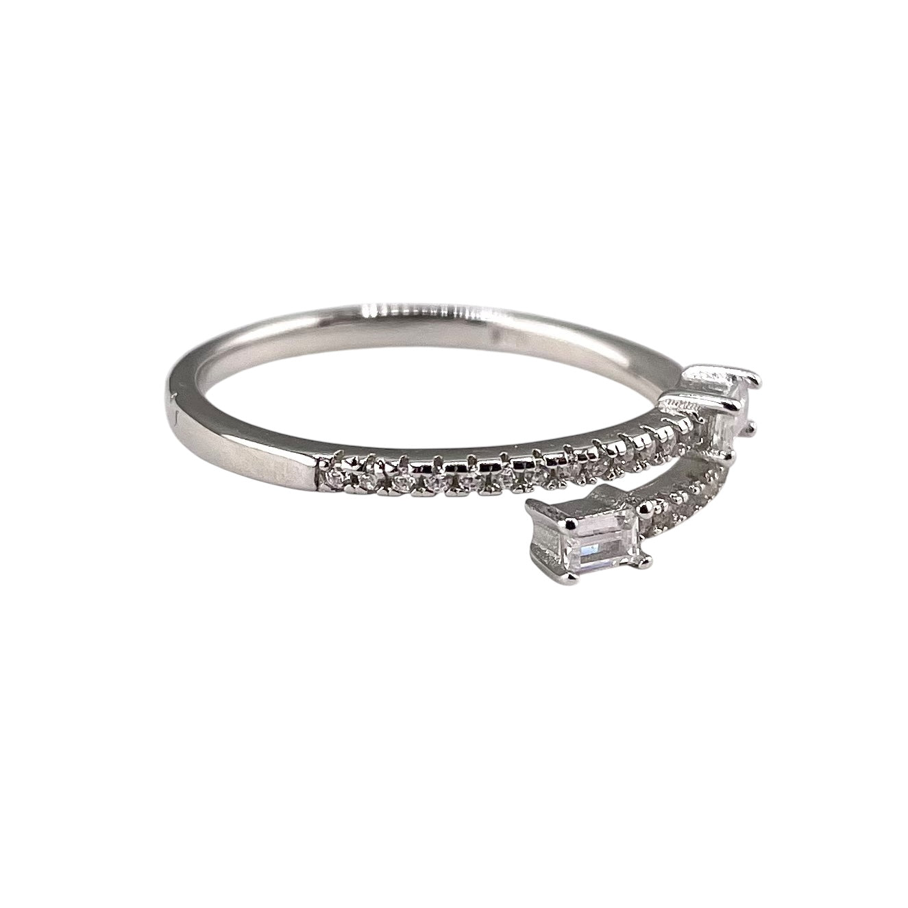 CZ Wrap Ring Sterling Silver