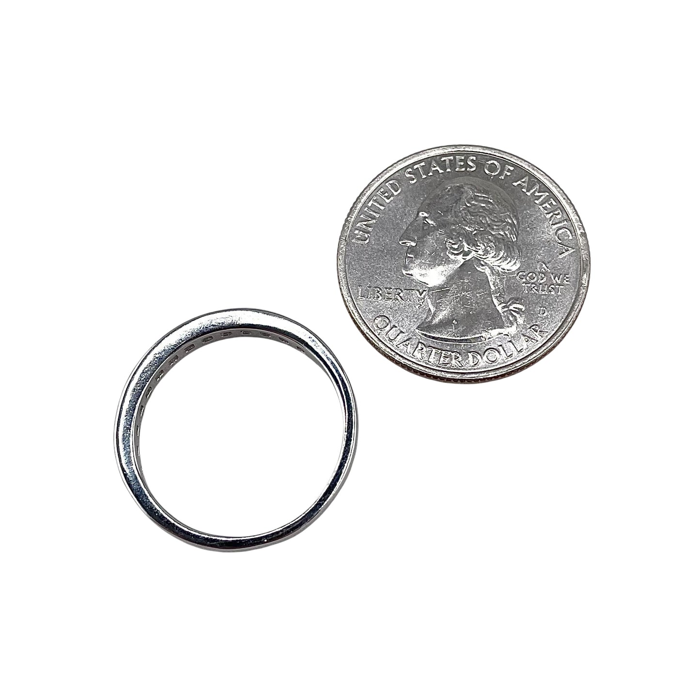 CZ Row Ring Sterling Silver