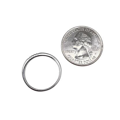 CZ Row Ring Sterling Silver