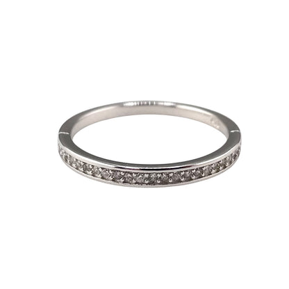 CZ Row Ring Sterling Silver