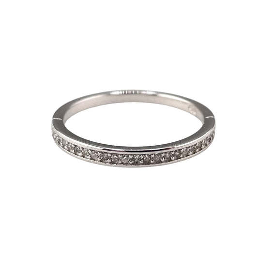 CZ Row Ring Sterling Silver