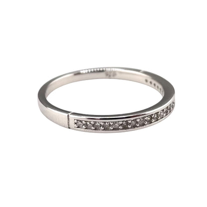 CZ Row Ring Sterling Silver