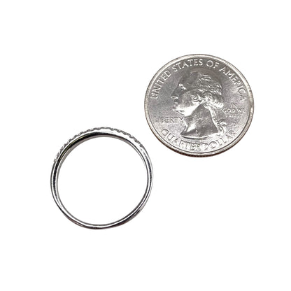 CZ Row Ring Sterling Silver