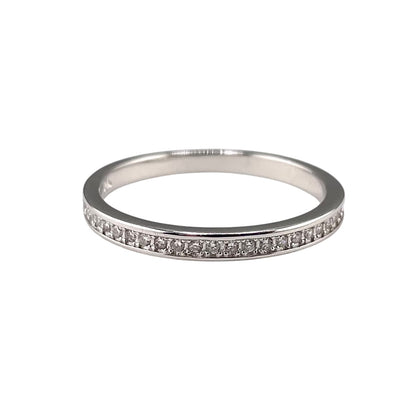 CZ Row Ring Sterling Silver