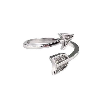 CZ Arrow Ring Sterling Silver