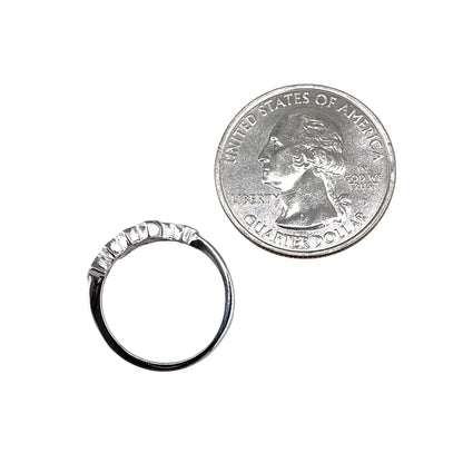 CZ Diamond Wrap Ring Sterling Silver