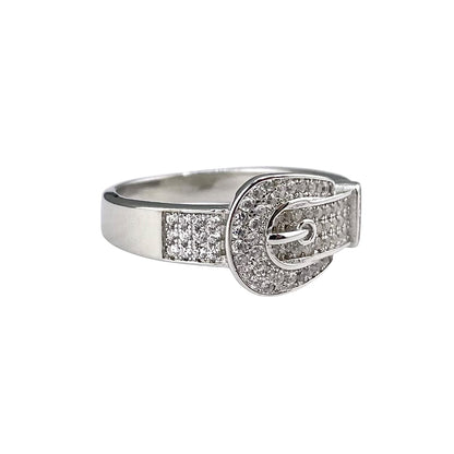 CZ Belt Ring Sterling Silver
