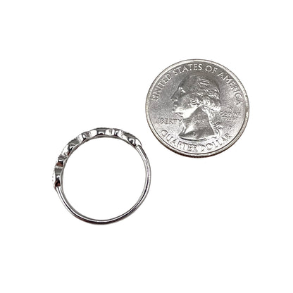 CZ Round Pear Ring Sterling Silver