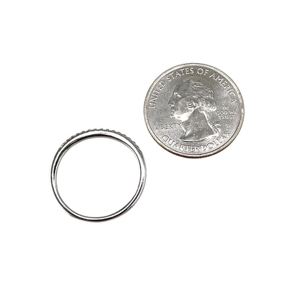 CZ Round Row Ring Sterling Silver