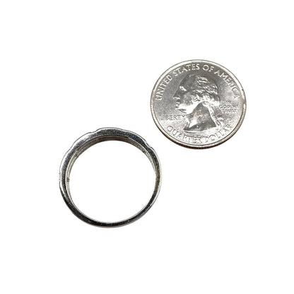 CZ Square Ring Sterling Silver