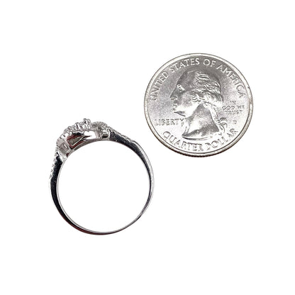 CZ Round Wrap Ring Sterling Silver