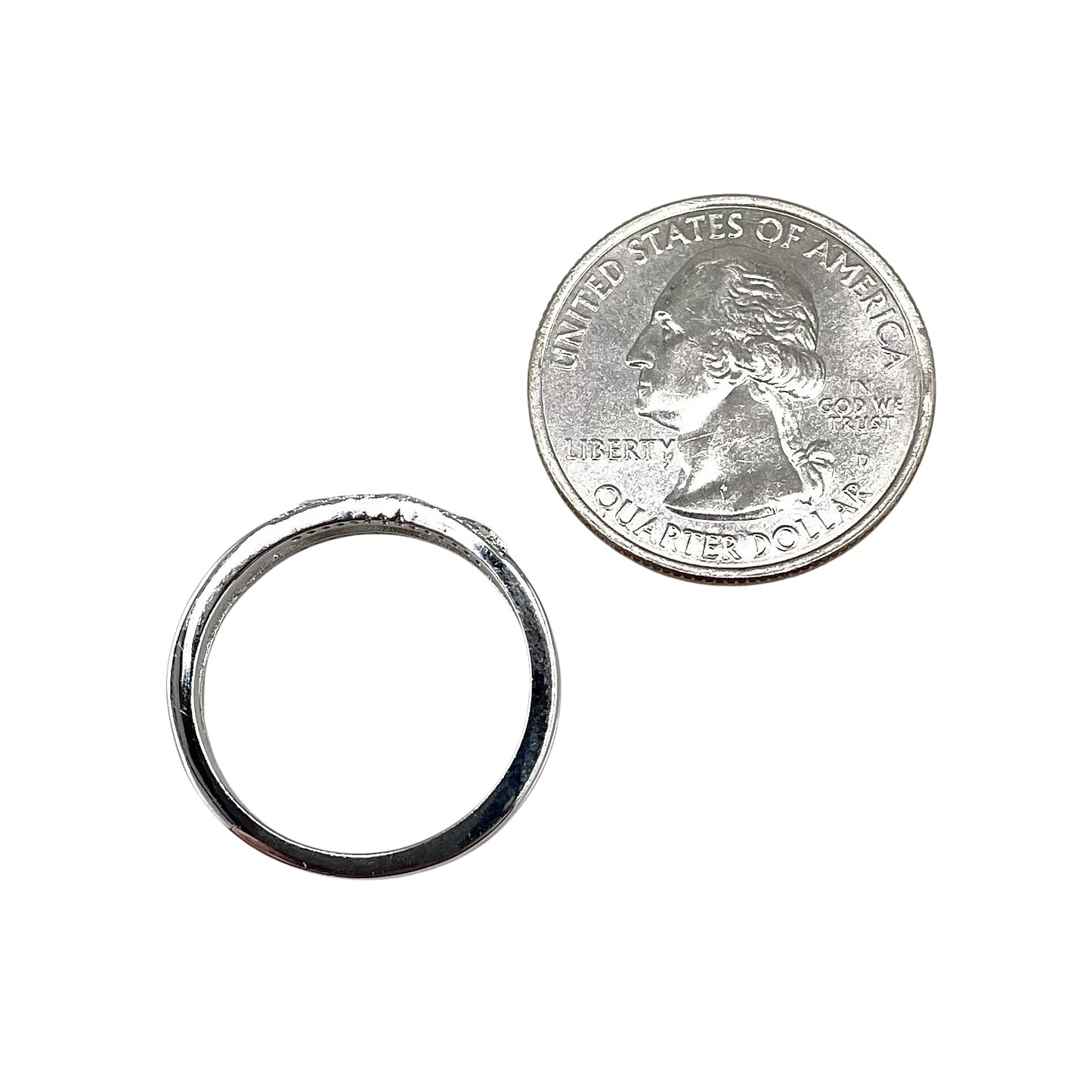 CZ Row Sparkle Ring Sterling Silver