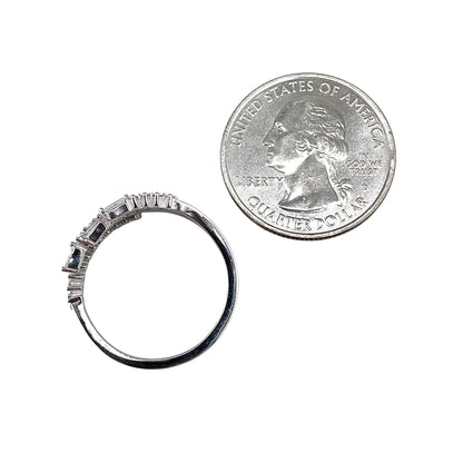 CZ Wrap Row Ring Sterling Silver