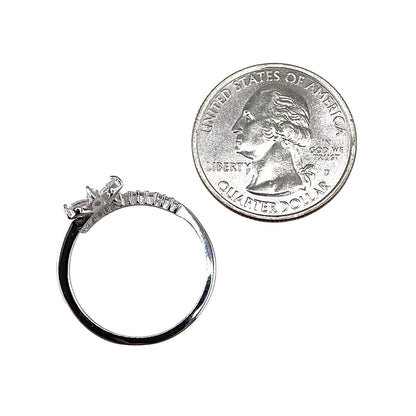 CZ Marquis Star Wrap Ring Sterling Silver