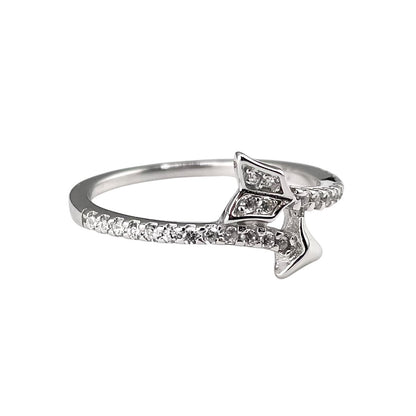 CZ Arrow Wrap Ring Sterling Silver
