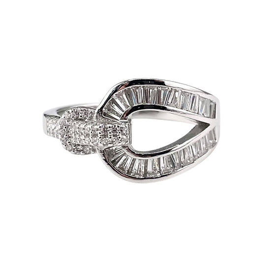 CZ Belt Ring Sterling Silver