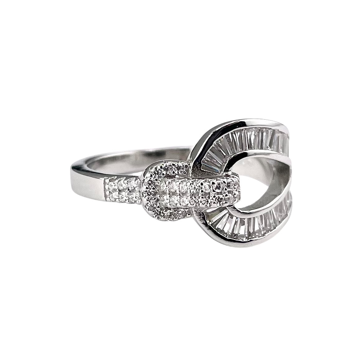 CZ Belt Ring Sterling Silver