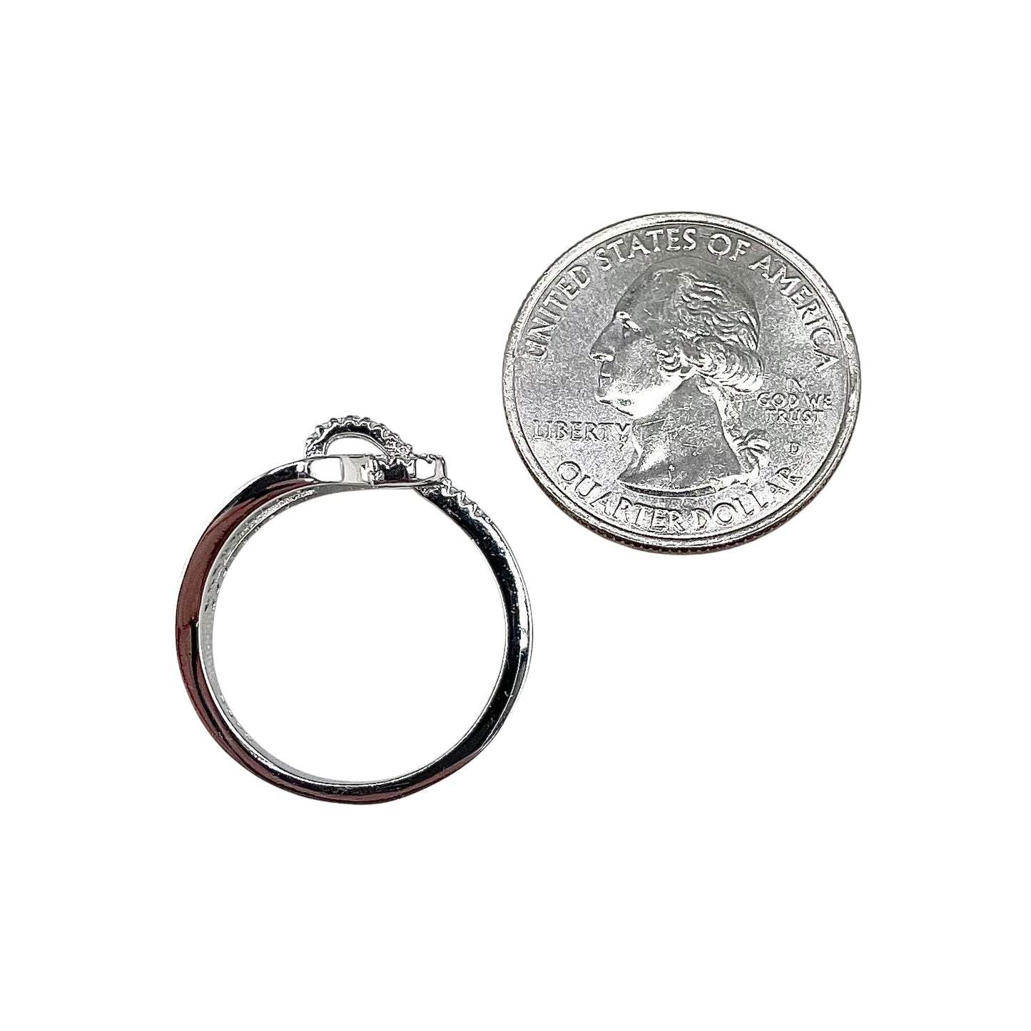 CZ Belt Ring Sterling Silver