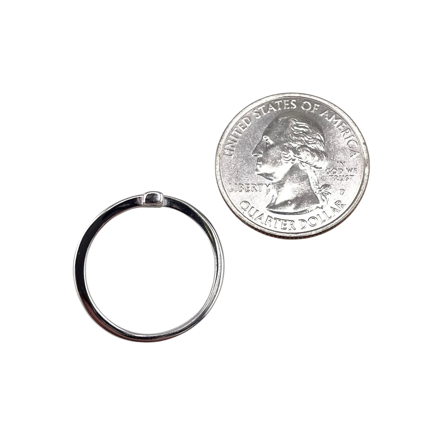 CZ Enamel Bar Wrap Ring Sterling Silver