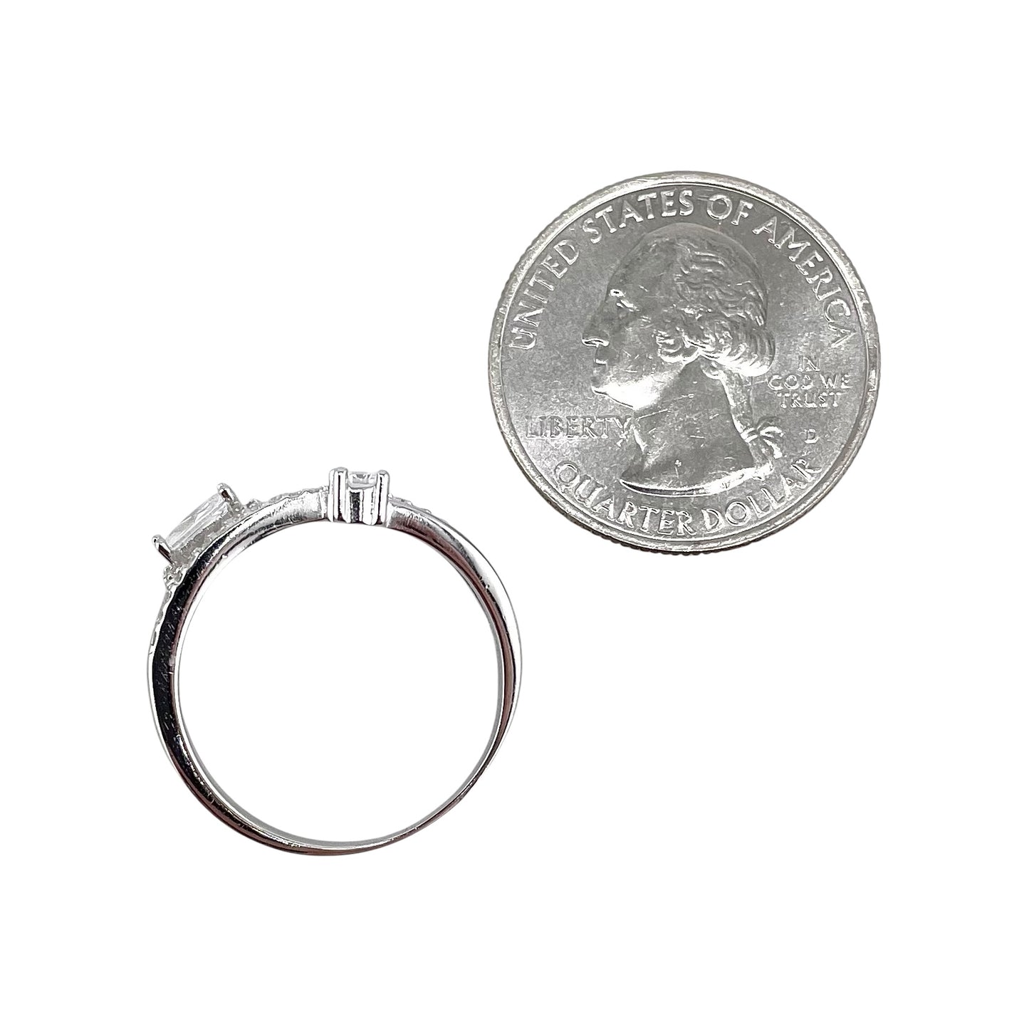 CZ Wrap Ring Sterling Silver