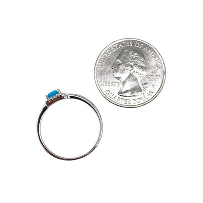 CZ Rectangle Ring Sterling Silver