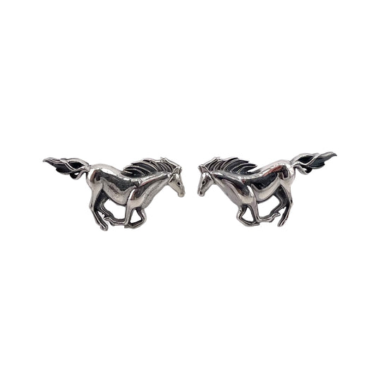 Horse Post Earrings Sterling Silver