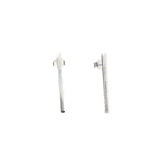 Solid Bar Post Earrings Sterling Silver