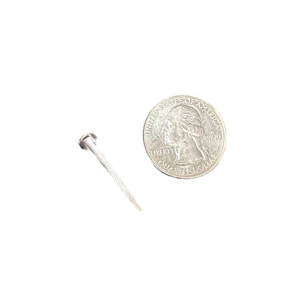 Solid Bar Post Earrings Sterling Silver