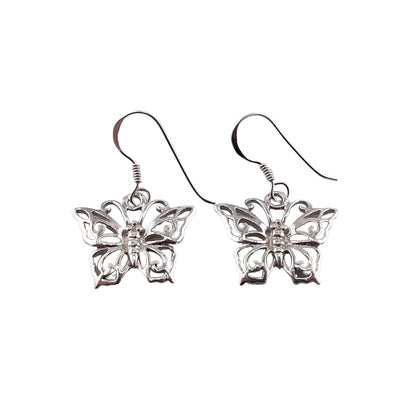 Butterfly Earrings Sterling Silver