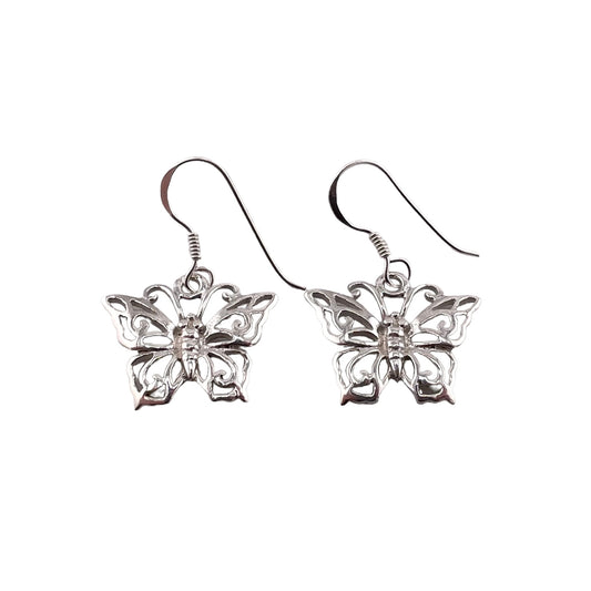 Butterfly Earrings Sterling Silver