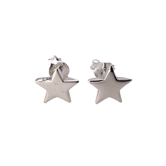 Star Post Earrings Sterling Silver