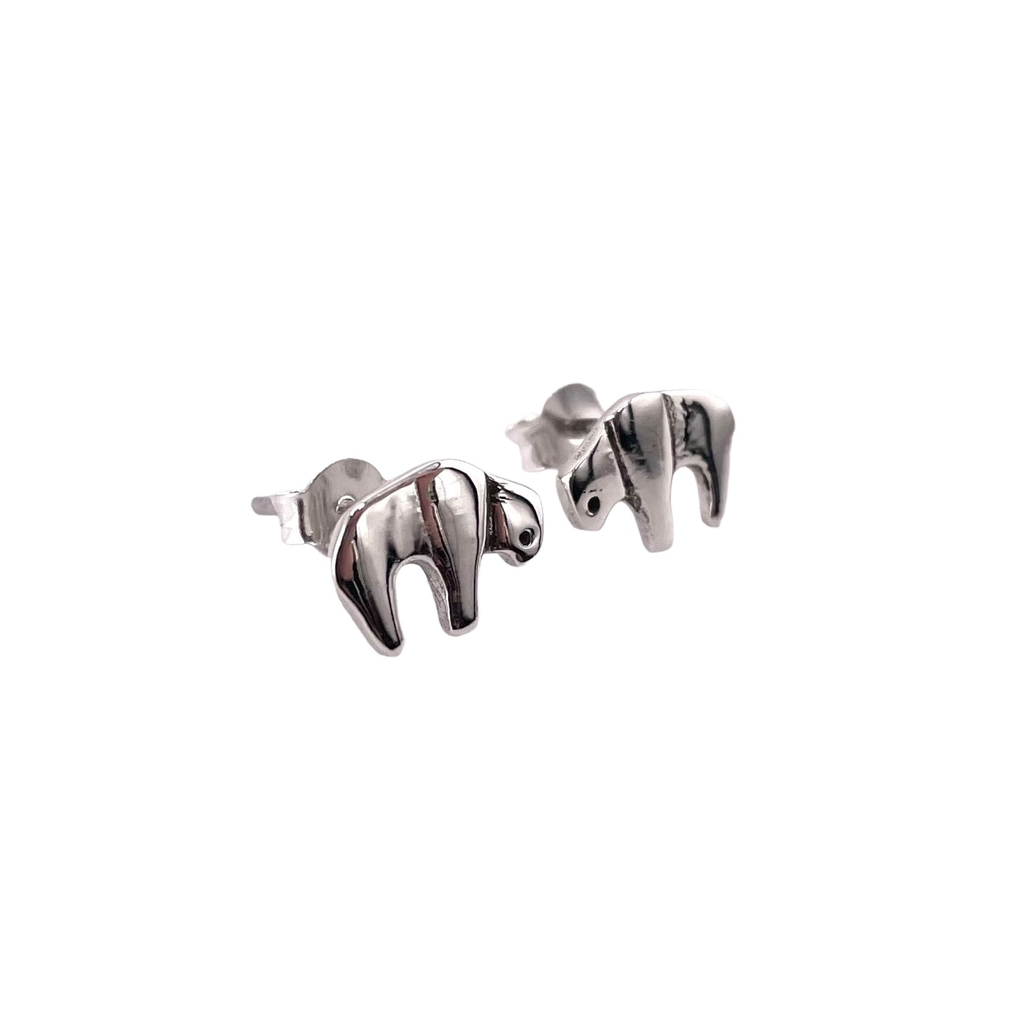 Buffalo Stud Earrings Sterling Silver
