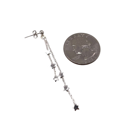 Star Dangle Earrings Sterling Silver