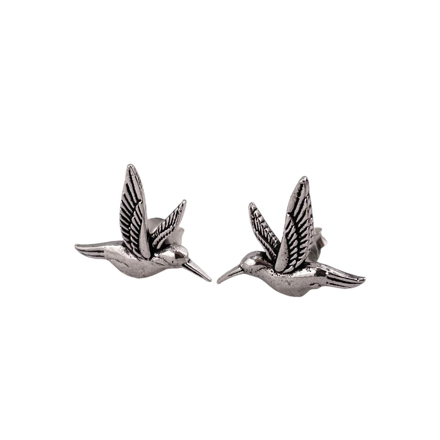 Hummingbird Post Earrings Sterling Silver