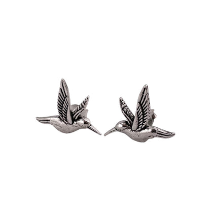 Hummingbird Post Earrings Sterling Silver