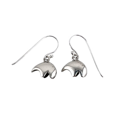 Southwest Bear Dangle Earrings Sterling Silver