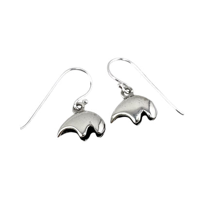 Southwest Bear Dangle Earrings Sterling Silver