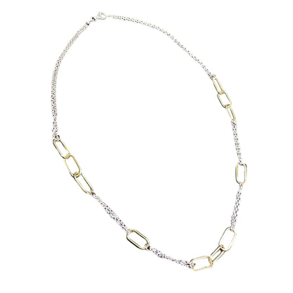Sterling Silver Fancy Chain Link Necklace