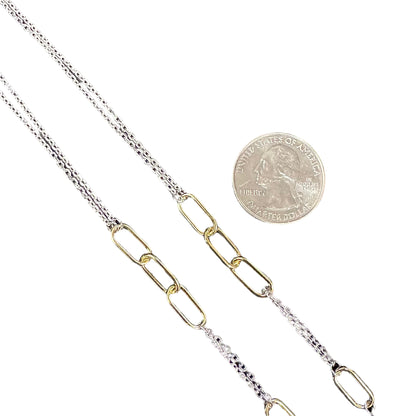 Sterling Silver Fancy Chain Link Necklace