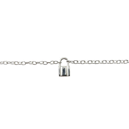 Lock Chain Necklace 16" Sterling Silver