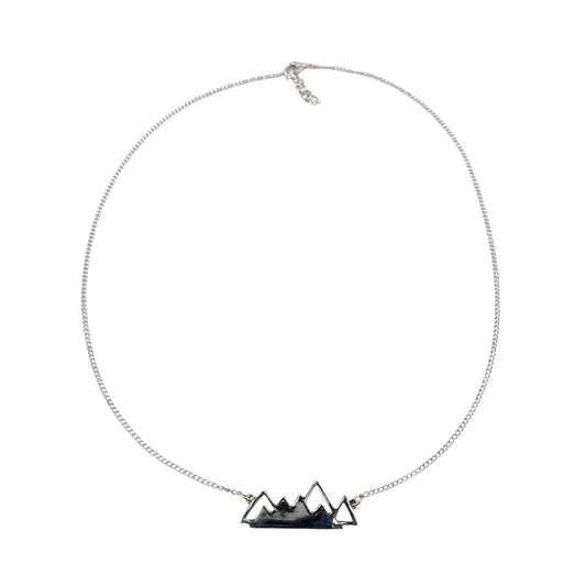 Mountain Chain 18" Necklace Sterling Silver