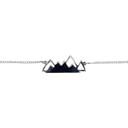 Mountain Chain 18" Necklace Sterling Silver